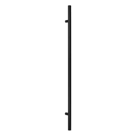 SURE-LOC HARDWARE Sure-Loc Hardware 48 Round Long Door Pull, Single-Sided, Flat Black PL-1RD48 FBL